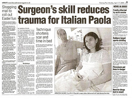 Patient flies in from Italy to have a minimally invasive Hip Arthroscopy